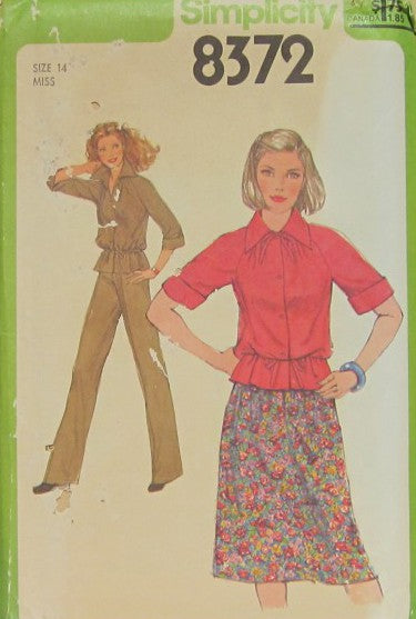 MISSES TOP SKIRT AND PANTS