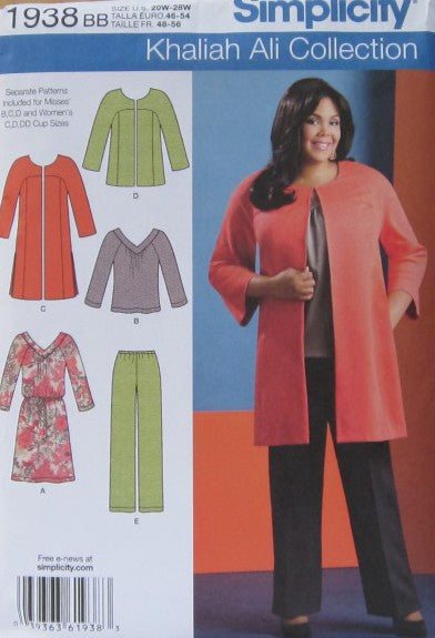 MISSES/WOMENS COAT OR JACKET PANTS AND KNIT DRESS OR TOP