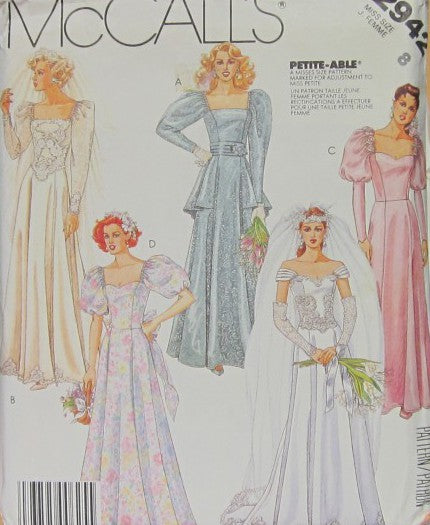 MISSES' BRIDAL OR BRIDESMAID'S GOWN