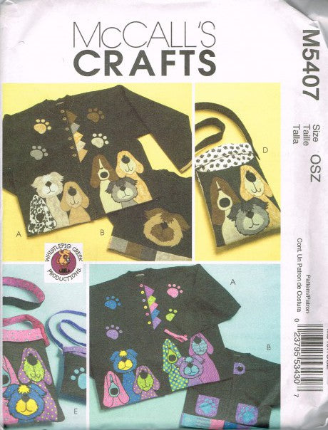 DOG APPLIQUES, TOTES AND BAG