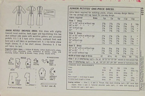 JUNIOR PETITES' DRESS