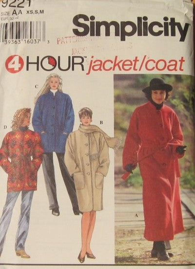 MISSES COAT OR JACKET AND SCARF