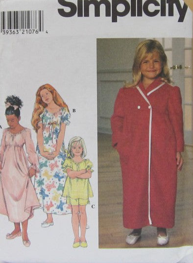 CHILD'S AND GIRLS' NIGHTGOWN, PAJAMAS AND ROBE