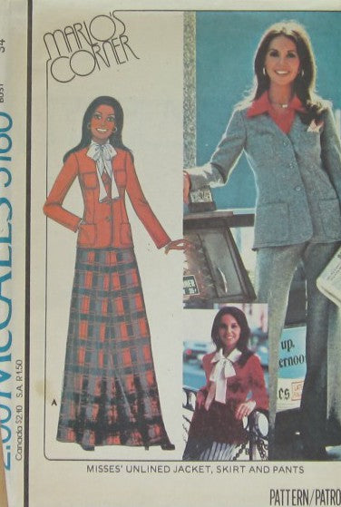 MISSES UNLINED JACKET SKIRT AND PANTS