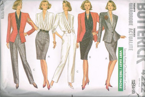 MISSES' JACKET, BLOUSE, SKIRT AND PANTS