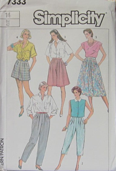 PANTS AND CULOTTES IN TWO LENGTHS AND SKIRT