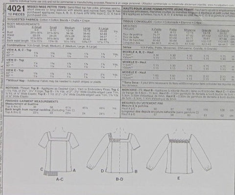 MISSES/MISS PETITE TOPS