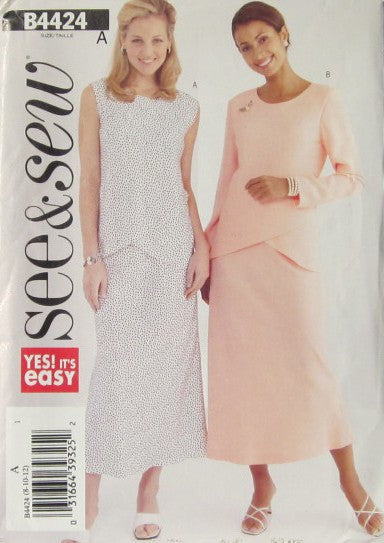 MISSES' TOP AND SKIRT