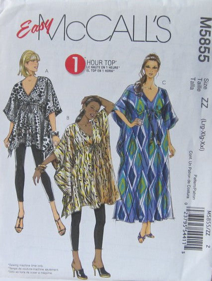 MISSES TOP TUNIC AND CAFTAN