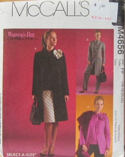 MISSES'/MISS PETITE UNLINED JACKET IN TWO LENGTHS, TOP, BIAS SKIRT