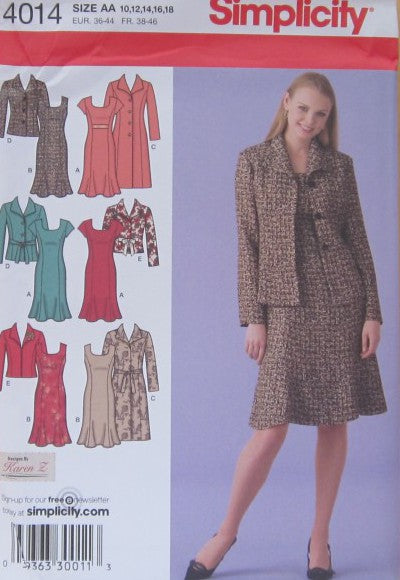 MISSES'/WOMEN'S UNLINED COAT OR JACKET IN TWO LENGTHS AND