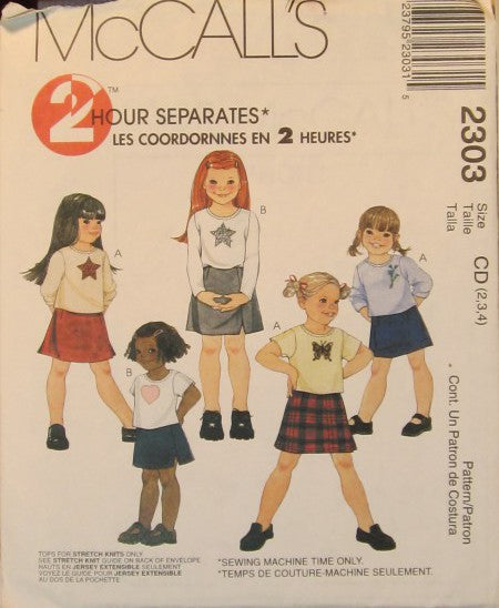CHILDRENS TOP AND SKIRT