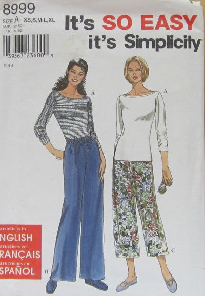 MISSES' PANTS AND KNIT TOP