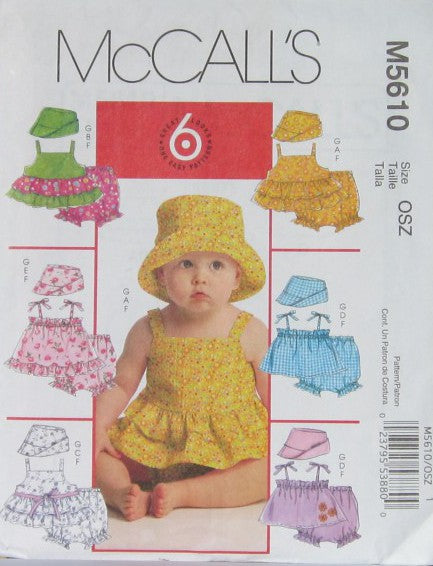 INFANTS TOP PANTIES AND HAT