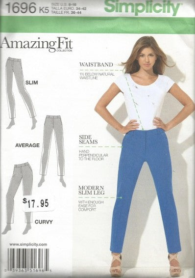 MISSES'/MISS PETITE PANTS-SLIM, AVERAGE AND CURVY FIT