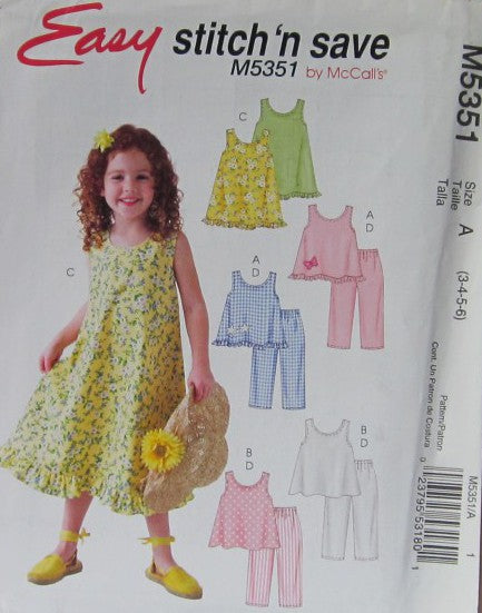 CHILDRENS AND GIRLS TOPS DRESS AND PANTS