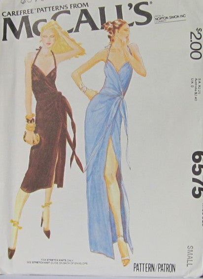 MISSES' EVENING DRESS FOR STRETCH KNITS ONLY