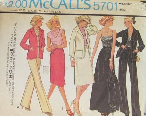 MISSES JACKET SKIRT PANTS AND TOPS