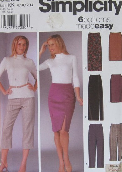 MISSES' SLIM PANTS AND SKIRTS EACH IN TWO LENGTHS