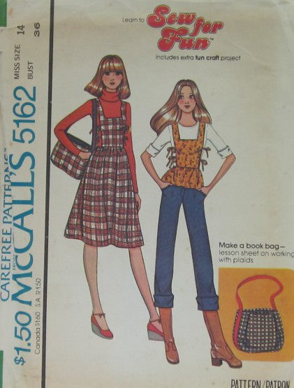 MISSES JUMPER OR TOP AND BOOK BAG
