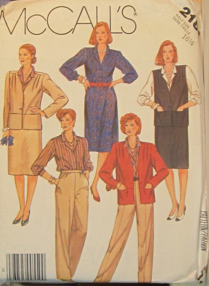 MISSES JACKET OR VEST BLOUSE SKIRT AND PANTS