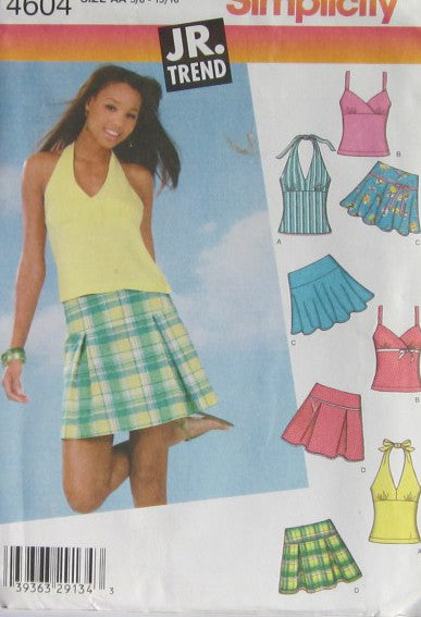 JUNIORS/JUNIORS PLUS MINI SKIRTS AND TOPS