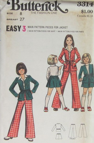 CHILDRENS AND GIRLS JACKET SKIRT AND PANTS