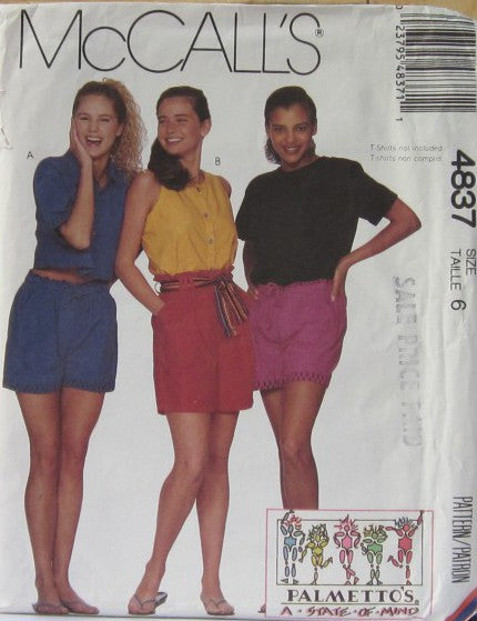 MISSES SHIRT TOP AND SHORTS