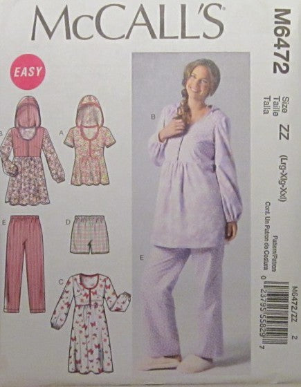 MISSES TOPS GOWN SHORTS AND PANTS