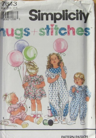 TODDLERS' JUMPSUIT IN TWO LENGTHS AND DRESS