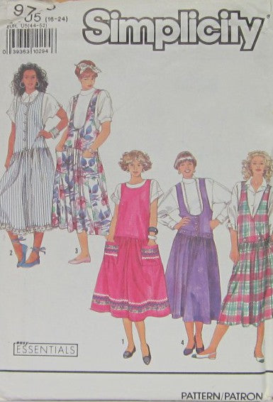 MISSES'/MISSES' PETITE JUMPERS WITH BODICE VARIATIONS