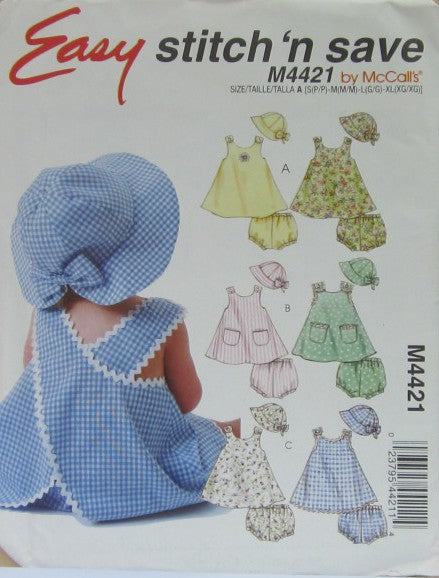 INFANTS DRESS PANTIES AND HAT SAME AS 5353 CUT