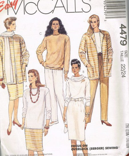 MISSES' JACKET, TUNIC, TOP, SKIRT, PANTS AND SCARF