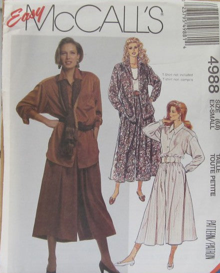 MISSES SHIRT AND SPLIT SKIRT