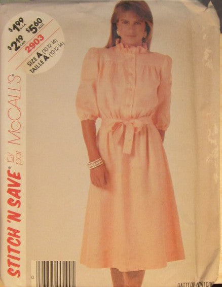 MISSES DRESS AND TIE BELT