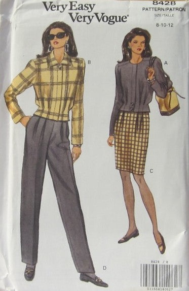 MISSES' JACKET, SKIRT AND PANTS