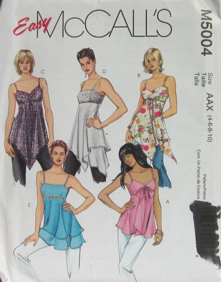 MISSES' LINED TOPS AND TUNIC