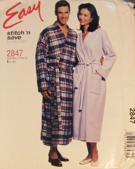 MISSES; MENS OR TEEN BOYS ROBE AND TIE BELT