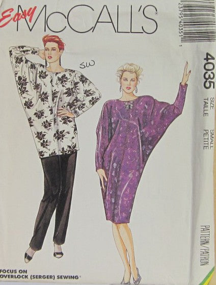 MISSES DRESS TOP AND PANTS
