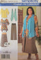 MISSES WOMENS TUNIC OR TOP PANTS SKIRT AND KNIT VEST