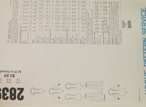 MISSES AND HALF SIZE DRESS TUNIC AND PANTS