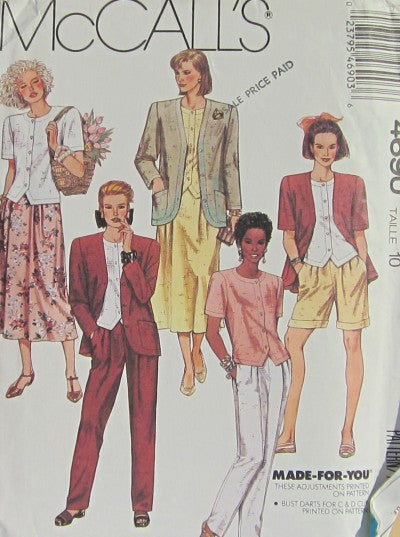 MISSES JACKET TOP SKIRT PANTS AND SHORTS