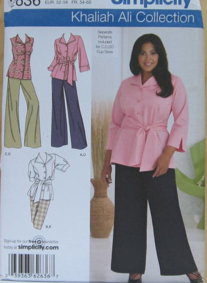 WOMENS/WOMENS PETITE PANTS SKIRT AND SHIRT WITH SASH