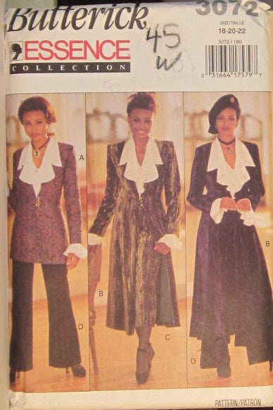MISSES' JACKET, DUSTER, BLOUSE, SKIRT & PANTS