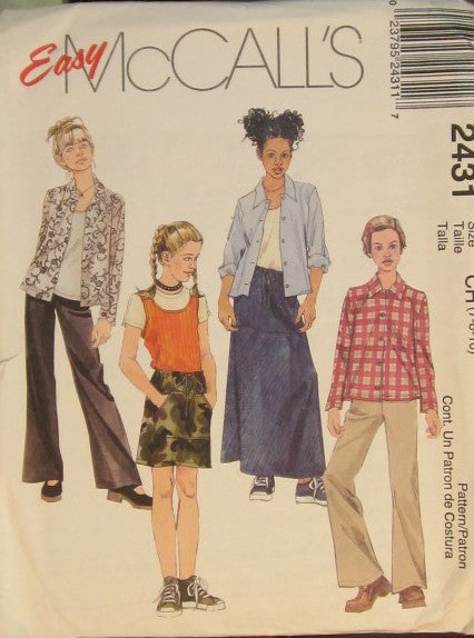 GIRLS SHIRT TANK TOP PANTS AND SKIRT