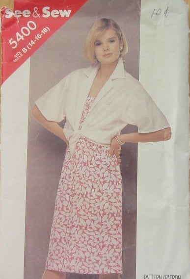 MISSES' JACKET AND DRESS