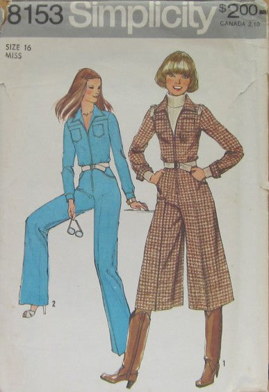MISSES' JUMPSUIT AND CULOTTE JUMPSUIT