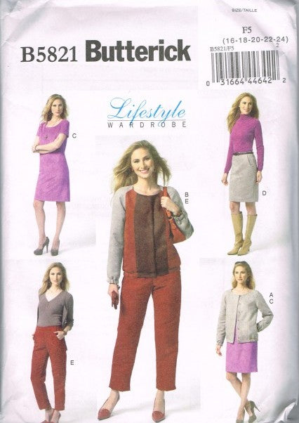 MISSES' JACKET, DRESS, SKIRT AND PANTS