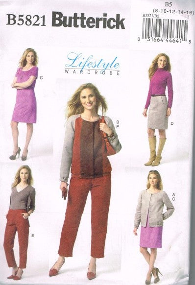 MISSES' JACKET, DRESS, SKIRT AND PANTS