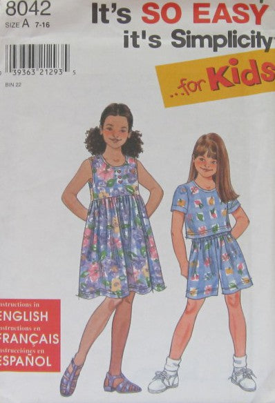 GIRLS' DRESS, TOP AND SHORTS